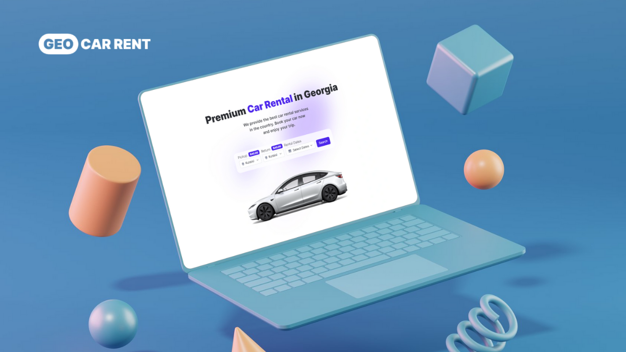 Geo Car Rent project screenshot